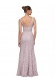 Affordable Lace V-Neckline Long Full Length Prom Dress UK