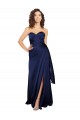 Affordable Floor Length Wrap Skirt Silky Satin Prom Dress UK