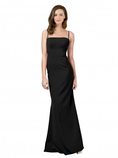 Affordable Fit and Flare Slim Crepe Prom Dress with Cutout Back UK