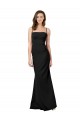 Affordable Fit and Flare Slim Crepe Prom Dress with Cutout Back UK