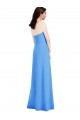 Affordable Strapless Pleated Skirt Crepe Prom Dress with Pockets UK