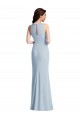 Affordable Halter Maxi Prom Dress with Cascade Ruffle Slit UK