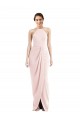 Affordable Halter Draped Tulip Skirt Maxi Prom Dress UK