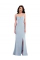 Affordable Flattering Trumpet Maxi Crepe Prom Dress with Front Slit UK