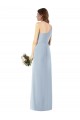 Affordable One Shoulder Crepe Trumpet Prom Dress with Front Slit UK