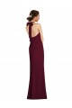 Affordable Tie Halter Open Back Trumpet Prom Dress UK