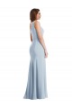 Affordable Bold One Shoulder Trumpet Maxi Crepe Prom Dress UK