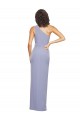 Affordable Floor Length One Shoulder Crepe Prom Dress with Pencil Skirt and Side Split UK