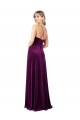 Affordable Draped Neckline Spaghetti Straps Velvet Prom Dress UK